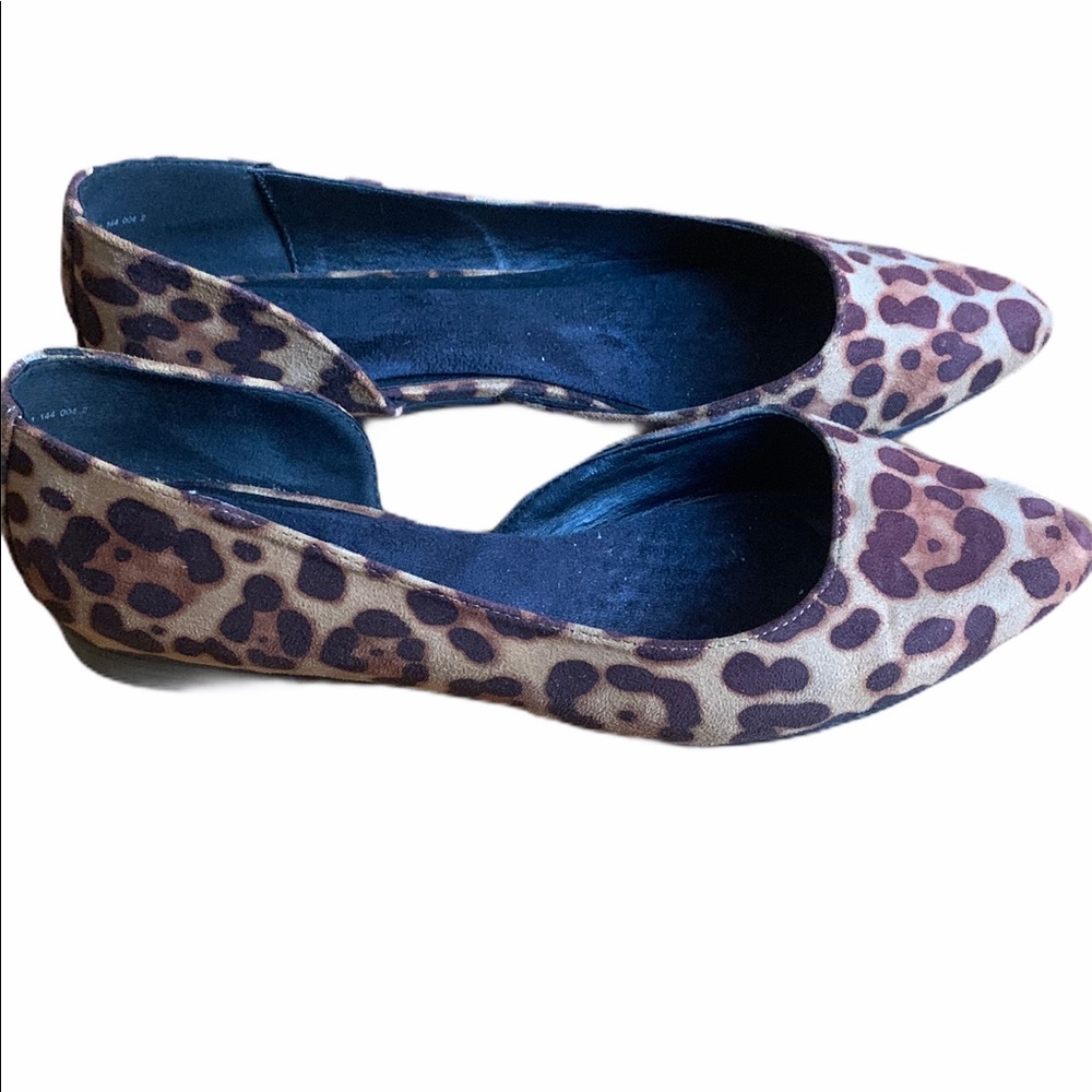 Animal Print Pointed Toe Flats Size 41